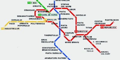 Sporvagn kort búkarest