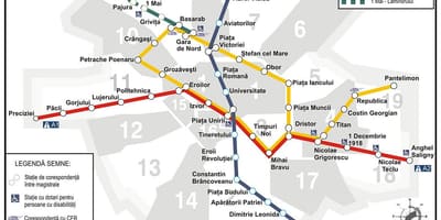 Metro kort búkarest